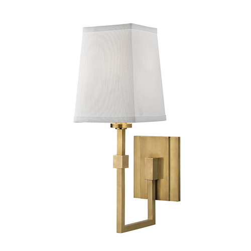 Hudson Valley 1361-AGB Fletcher Modern Aged Brass Wall Light Sconce