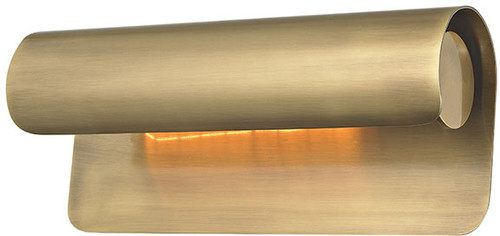 Hudson Valley 1513-AGB Accord Contemporary Aged Brass 13" Lamp Sconce