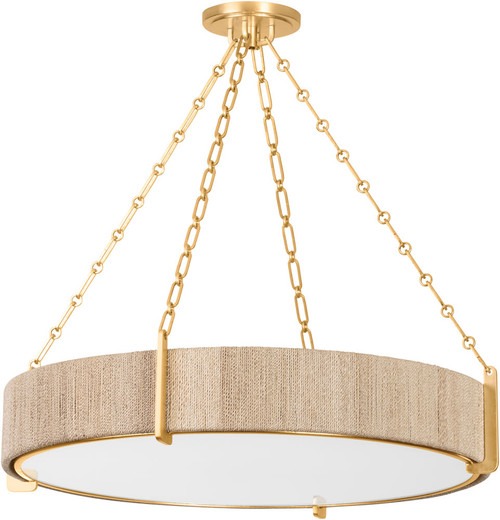 Hudson Valley 1636-GL Quebec Modern Gold Leaf 31" Lighting Pendant