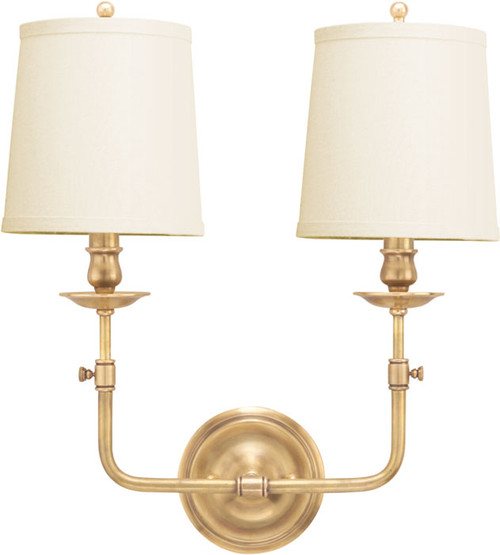 Hudson Valley 172-AGB Logan Aged Brass Lamp Sconce