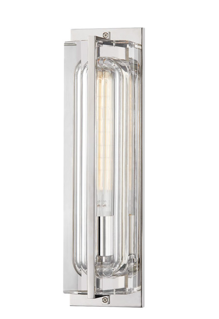 Hudson Valley 1731-PN Hawkins Contemporary Polished Nickel Wall Lamp
