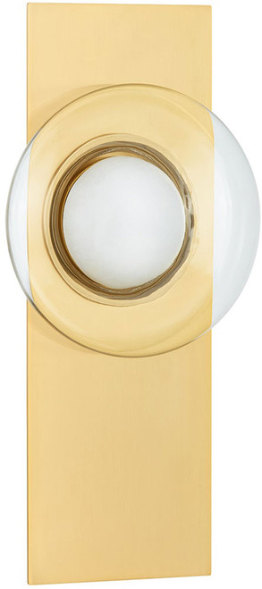 Hudson Valley 1816-AGB Pound Ridge Modern Aged Brass LED Wall Light Fixture
