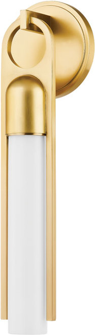 Hudson Valley 2617-AGB Bethlehem Contemporary Aged Brass Lamp Sconce