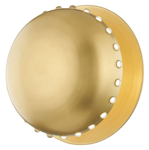 Hudson Valley 2816-AGB Nash Modern Aged Brass Wall Sconce Light