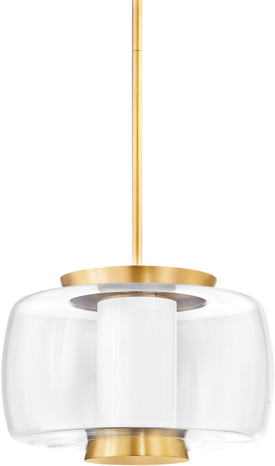 Hudson Valley 2820-AGB Beau Modern Aged Brass LED 20" Pendant Light