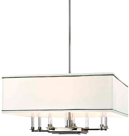 Hudson Valley 2924-PN Collins Contemporary Polished Nickel Lighting Pendant