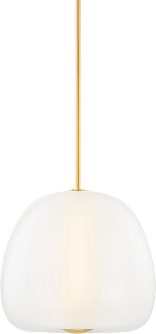 Hudson Valley 3019-AGB Scranton Modern Aged Brass LED 19" Pendant Light