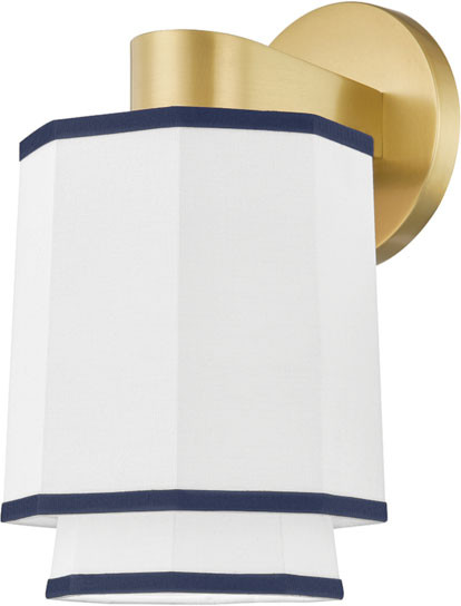 Hudson Valley 3201-AGB Riverdale Modern Aged Brass Lamp Sconce