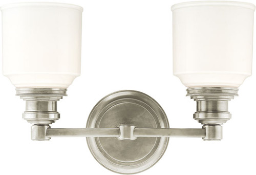 Hudson Valley 3402-SN Windham Contemporary Satin Nickel 2-Light Lighting For Bathroom