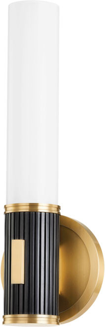 Hudson Valley 3614-ADB Crewe Contemporary Aged / Antique Distressed Bronze Light Sconce