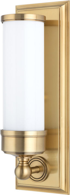 Hudson Valley 371-AGB Everett Aged Brass Wall Sconce Light