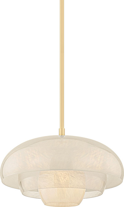 Hudson Valley 3718-AGB Auburndale Modern Aged Brass Pendant Lamp