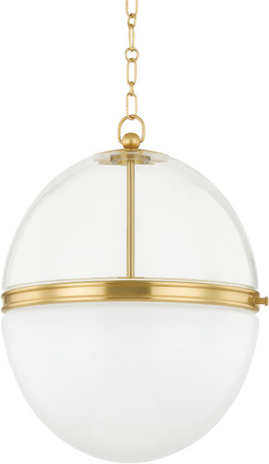 Hudson Valley 3821-AGB Donnell Contemporary Aged Brass 17.5" Drop Ceiling Lighting