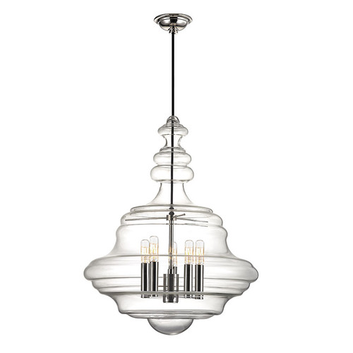 Hudson Valley 4020-PN Washington Contemporary Polished Nickel Hanging Light