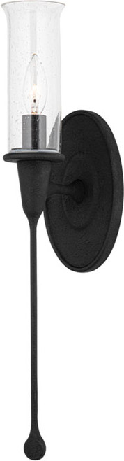 Hudson Valley 4101-BI Chisel Modern Black Iron Sconce Lighting