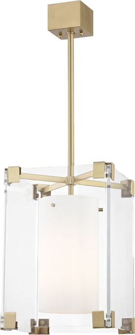Hudson Valley 4125-AGB Achilles Contemporary Aged Brass 13" Drop Lighting Fixture