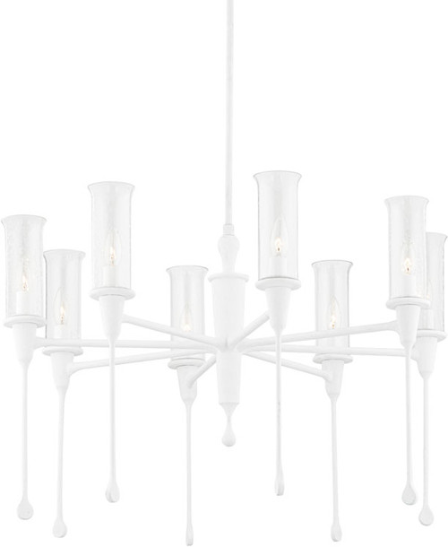 Hudson Valley 4131-WP Chisel Modern White Plaster 32" Lighting Chandelier