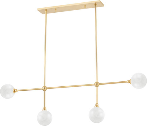 Hudson Valley 4804-AGB Andrews Modern Aged Brass LED Kitchen Island Light