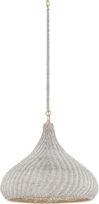 Hudson Valley 4820-AGB Hampstead Contemporary Aged Brass 20" Lighting Pendant
