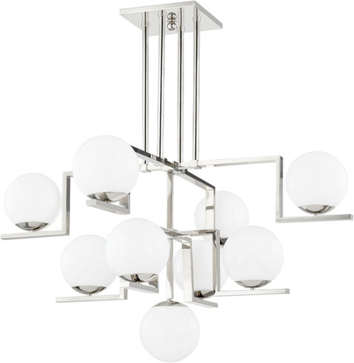 Hudson Valley 5089-PN Tanner Contemporary Polished Nickel LED Hanging Chandelier