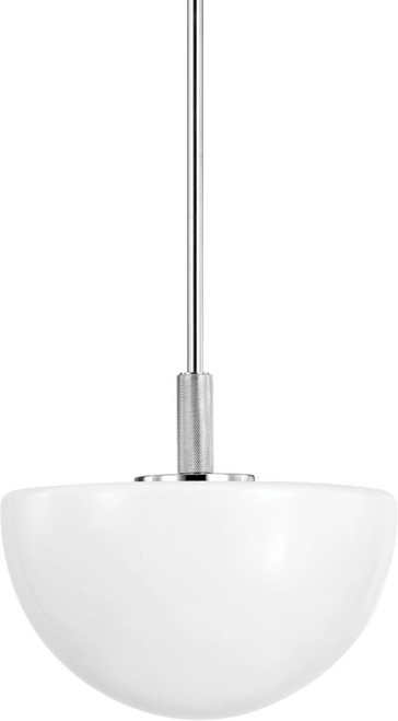 Hudson Valley 5915-PN Lethbridge Contemporary Polished Nickel 15" Pendant Lamp