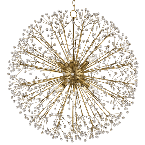 Hudson Valley 6030-AGB Dunkirk Aged Brass Chandelier Lighting