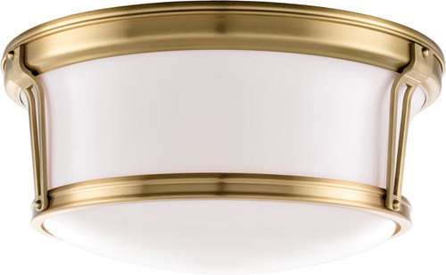 Hudson Valley 6515-AGB Newport Modern Aged Brass 15" Overhead Lighting Fixture