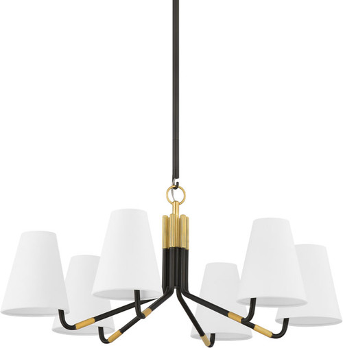 Hudson Valley 6632-AGB/DB Stanwyck Modern Aged Brass/Distressed Bronze Hanging Chandelier