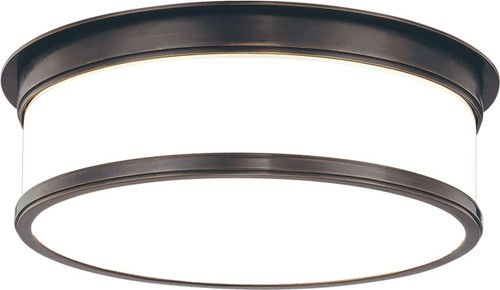 Hudson Valley 715-OB Geneva Modern Old Bronze 15.25" Overhead Lighting Fixture