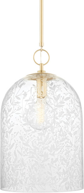 Hudson Valley 7514-AGB Belleville Contemporary Aged Brass Drop Lighting