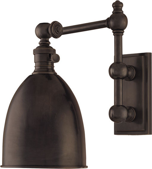 Hudson Valley 761-OB Roslyn Vintage Old Bronze Swing Arm Wall Lamp
