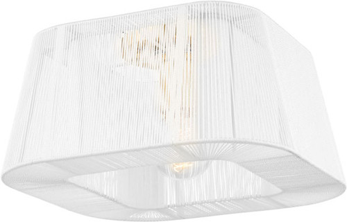 Hudson Valley 7610-AGB Verona Beach Aged Brass Flush Ceiling Light Fixture