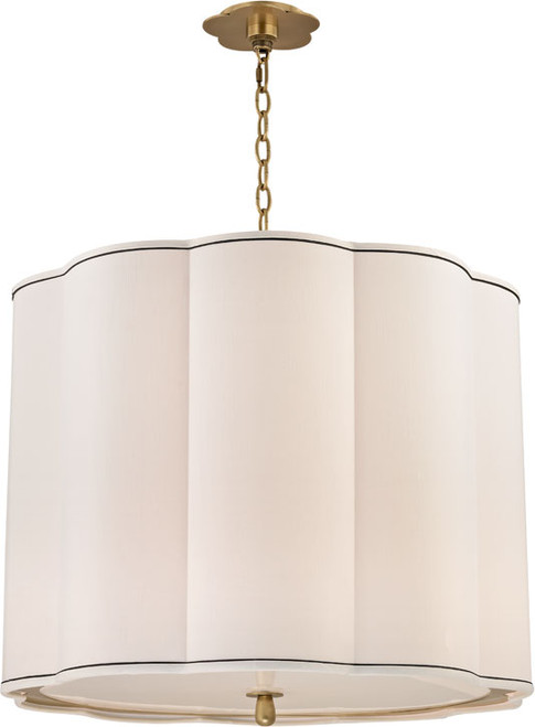 Hudson Valley 7925-AGB Sweeny Aged Brass 25" Drum Drop Ceiling Lighting