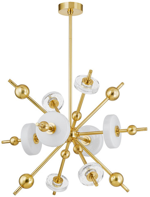 Hudson Valley 8132-AGB Maynard Contemporary Aged Brass LED Chandelier Light