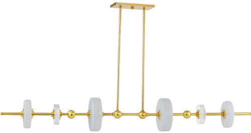 Hudson Valley 8160-AGB Maynard Modern Aged Brass LED Island Lighting