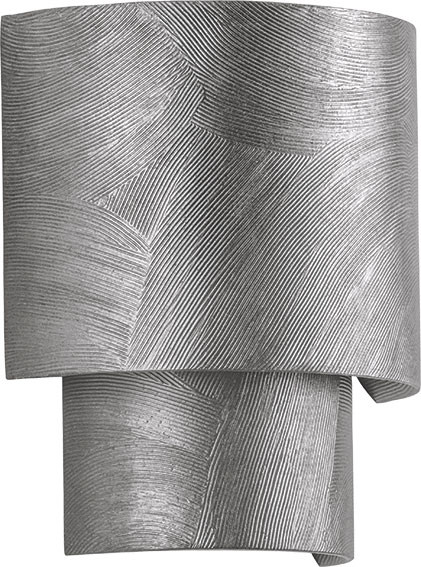 Hudson Valley 8509-BSL Moray Modern Black Silver Leaf Wall Sconce