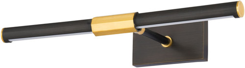 Hudson Valley 8515-AGB/DB Melbourne Contemporary Aged Brass / Distressed Bronze LED 16" Painting Light Fixture