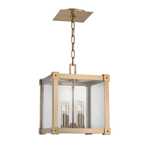 Hudson Valley 8612-AGB Forsyth Contemporary Aged Brass 12" Wide Foyer Lighting