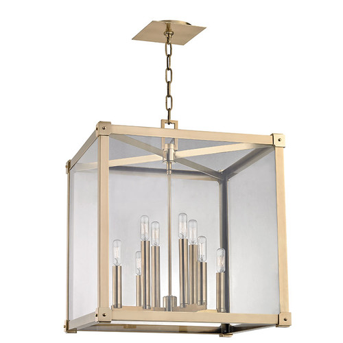 Hudson Valley 8620-AGB Forsyth Contemporary Aged Brass 20" Wide Foyer Lighting Fixture