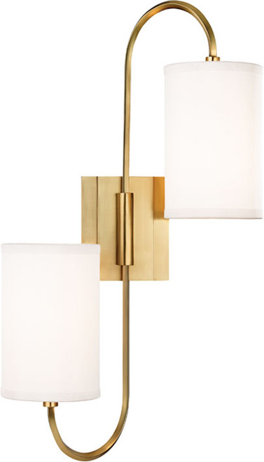 Hudson Valley 9100-AGB Junius Aged Brass Wall Mounted Lamp