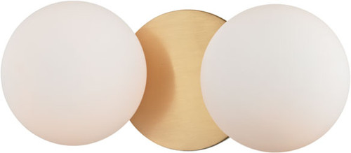 Hudson Valley 9082-AGB Baird Aged Brass Xenon 2-Light Bathroom Vanity Lighting