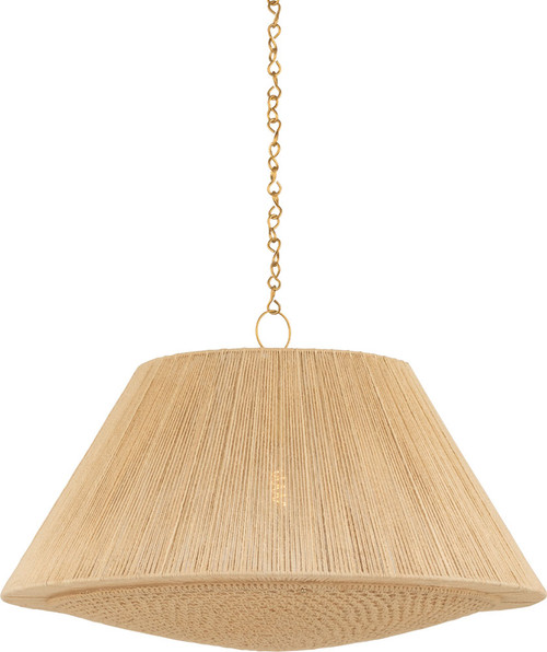 Hudson Valley 9436-AGB Mystic Contemporary Aged Brass 36" Drop Ceiling Light Fixture