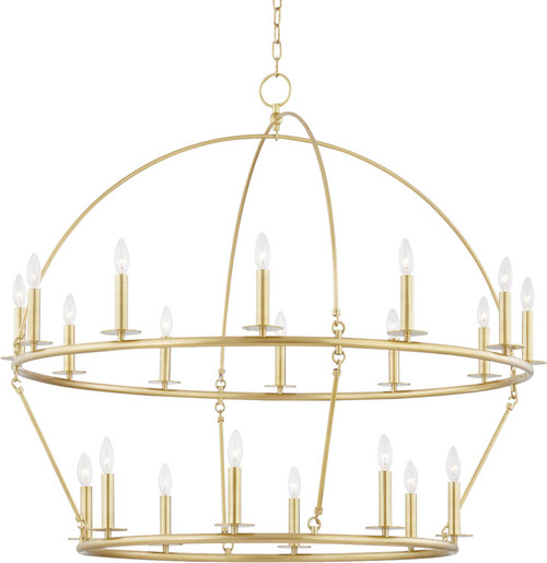 Hudson Valley 9549-AGB Howell Aged Brass Chandelier Lamp