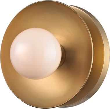 Hudson Valley 9801-AGB Julien Contemporary Aged Brass LED Light Sconce