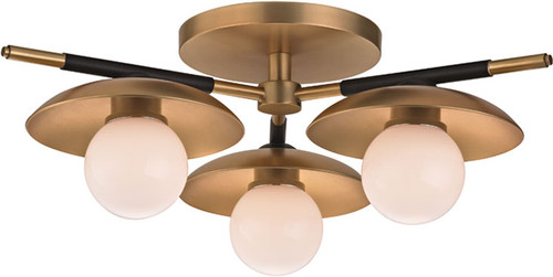 Hudson Valley 9823-AGB Julien Contemporary Aged Brass LED Home Ceiling Lighting