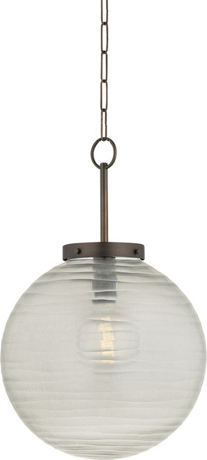 Hudson Valley 9917-DB Falls Mills Contemporary Distressed Bronze 16" Pendant Lighting Fixture