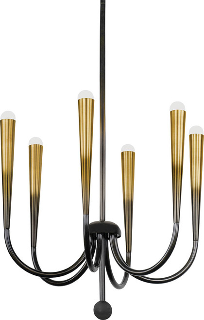 Hudson Valley CB3846-GB Adley Modern Gradient Brass Chandelier Light