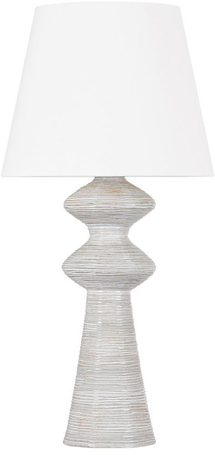 Hudson Valley L5537-AGB/CNB Steinway Modern Aged Brass / Ceramic Snowbank Table Top Lamp