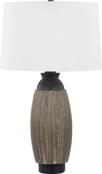 Hudson Valley L6430-DB/CCK Naseby Modern Distressed Bronze / Ceramic Cultured Black Table Lamp Lighting