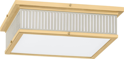 Hudson Valley MDS1900-AGB/OW Ashdown Modern Aged Brass / Off-White LED Ceiling Lighting Fixture